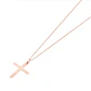 Colgante Oro Miel 18kt Cruz Plana 20x30mm - Miniatura 3