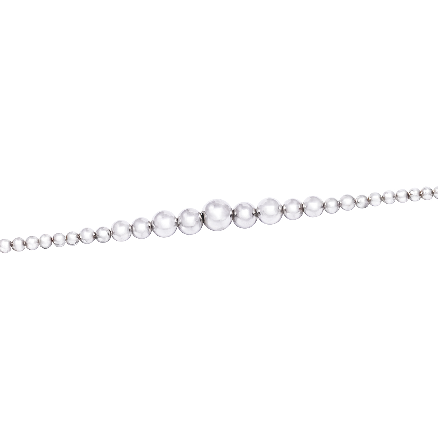 Pulsera de Plata Esterlina 925 Pelotitas Menor a Mayor 1
