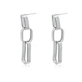 Aros de Plata Esterlina 925 Tres Eslabones