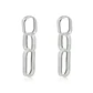 Aros de Plata Esterlina 925 Tres Eslabones - Miniatura 2
