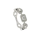 Anillo de Plata Esterlina 925 Triada con Circonita - Miniatura 3