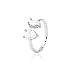 Anillo de Plata Esterlina 925 Doble Gota