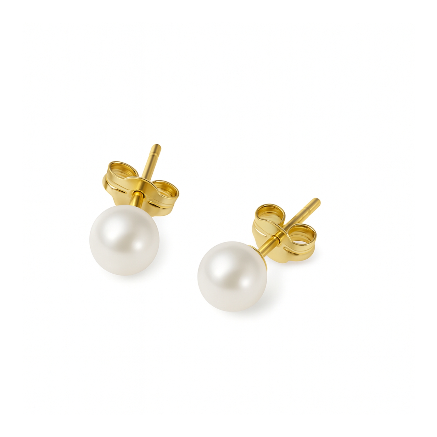 Aros de Oro 18kt Perla Cultivada de 6.0mm a 6.5mm 1