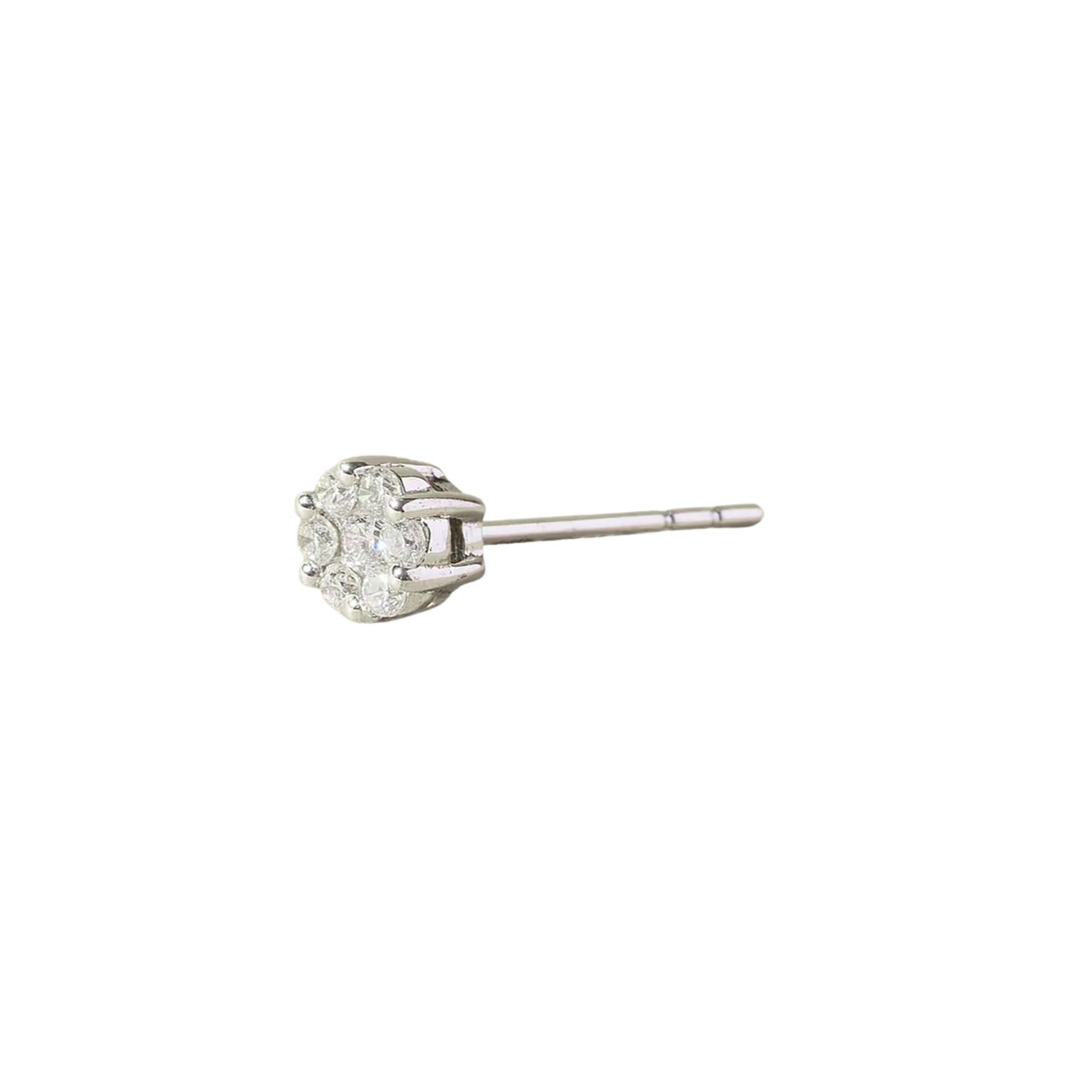 Aros de Oro Blanco 18kt Diamantes 30Pts Total | Danielle Costantini 3