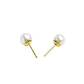 Aros de Oro 18kt Perla Cultivada de 6.0mm a 6.5mm - Miniatura 2