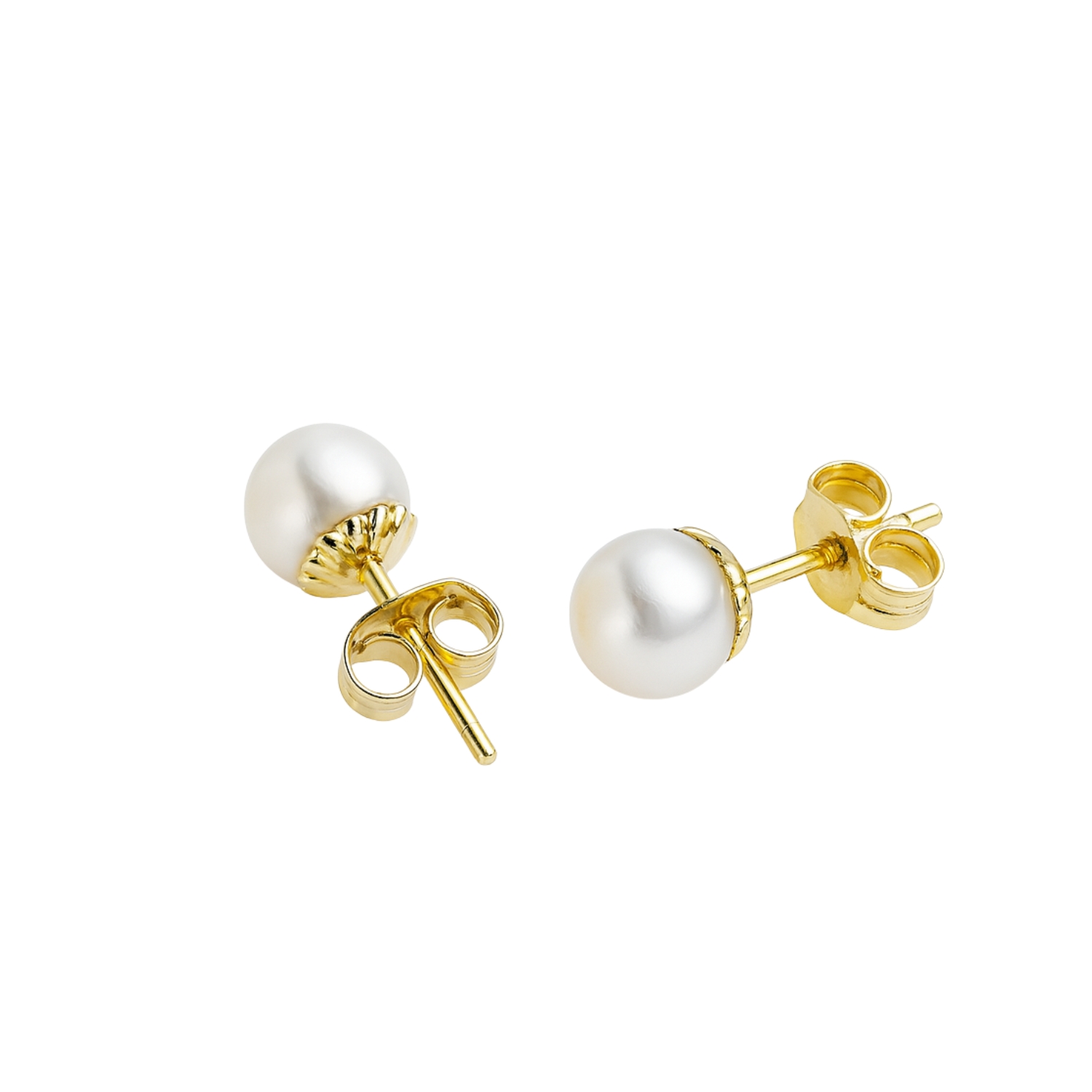 Aros de Oro 18kt Perla Cultivada de 6.0mm a 6.5mm 3
