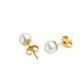 Aros de Oro 18kt Perla Cultivada de 6.0mm a 6.5mm - Miniatura 3