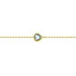 Pulsera Oro Amarillo 18kt Corazón Aguamarina - Miniatura 2