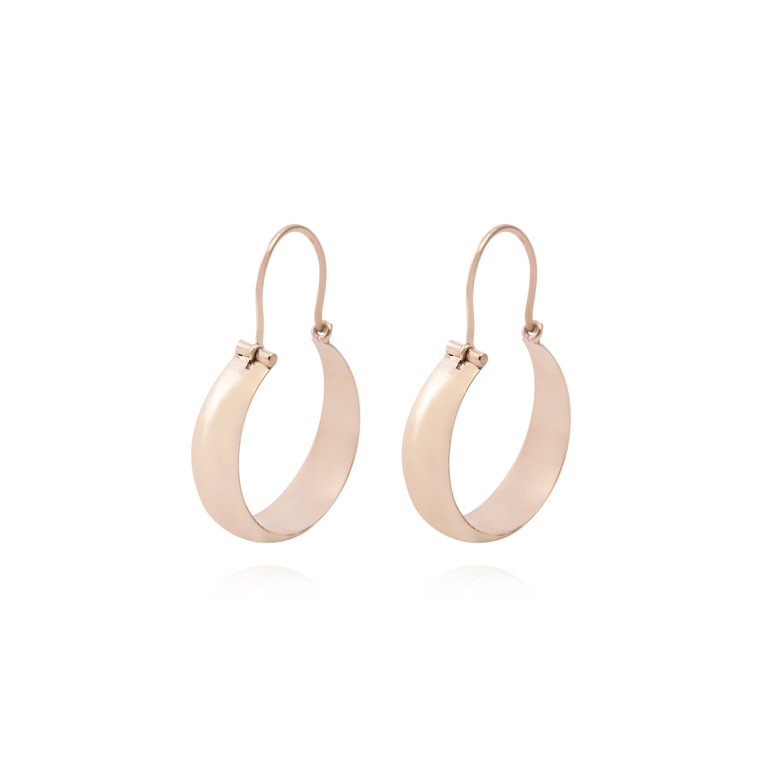 Aros Oro Miel 18kt  Bote 20mm 1