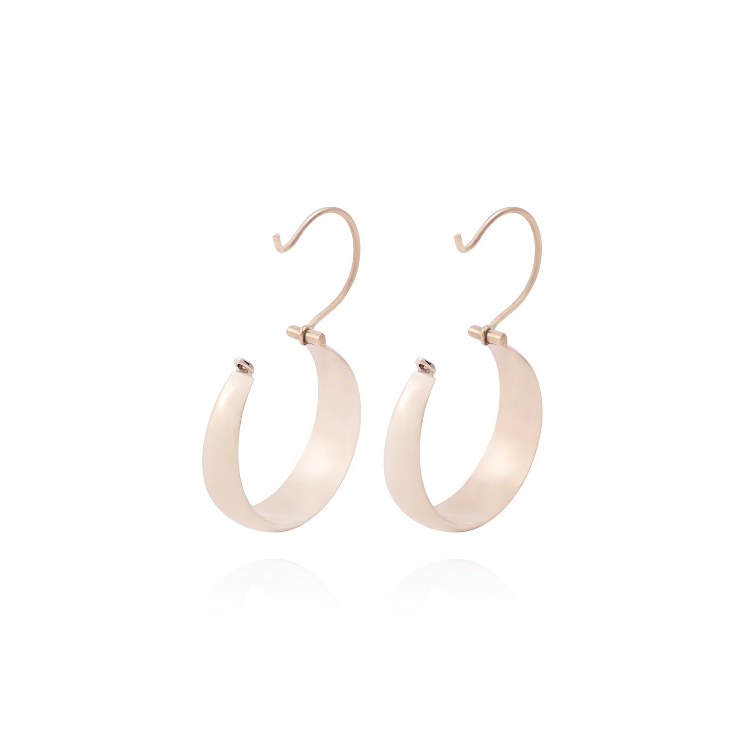 Aros Oro Miel 18kt  Bote 20mm 3