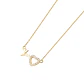 Collar de Oro Amarillo 18kt Modelo Corazón+Electro - Miniatura 1