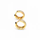 Aros Oro Amarillo 18kt Argollas Pave Circonita 12MM - Miniatura 3