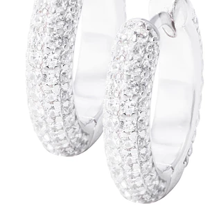 Aros de Plata Esterlina Argollas Brillante Circón