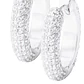 Aros de Plata Esterlina Argollas Brillante Circón - Miniatura 2