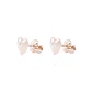 Aros Oro Miel 18kt Corazón Liso - Miniatura 1