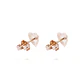 Aros Oro Miel 18kt Corazón Liso - Miniatura 3