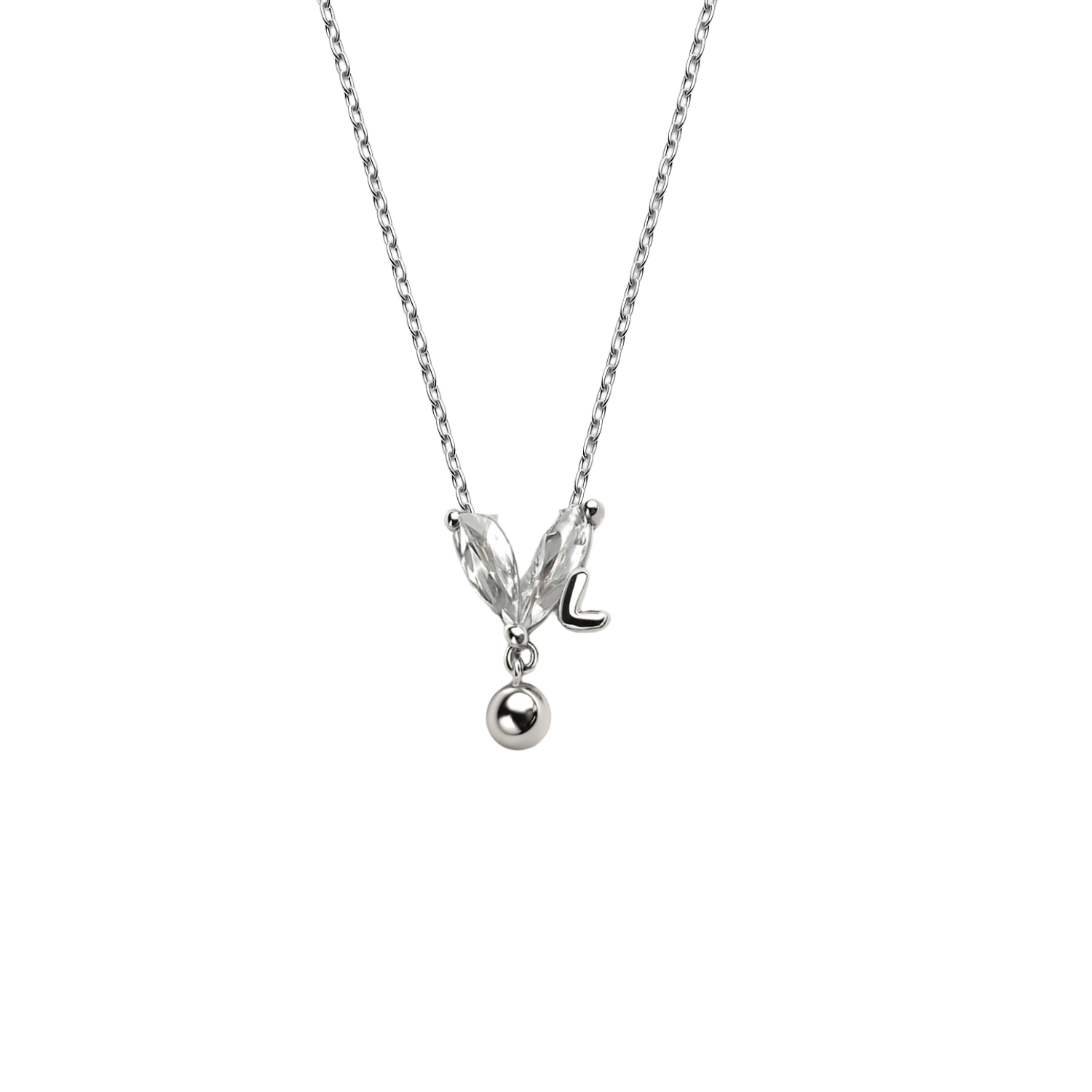 Collar de Plata Esterlina 925 Circonitas Corazón 2