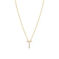 Collar de Plata Esterlina 925 Letra T Revestido en Oro 18kt - Miniatura 2