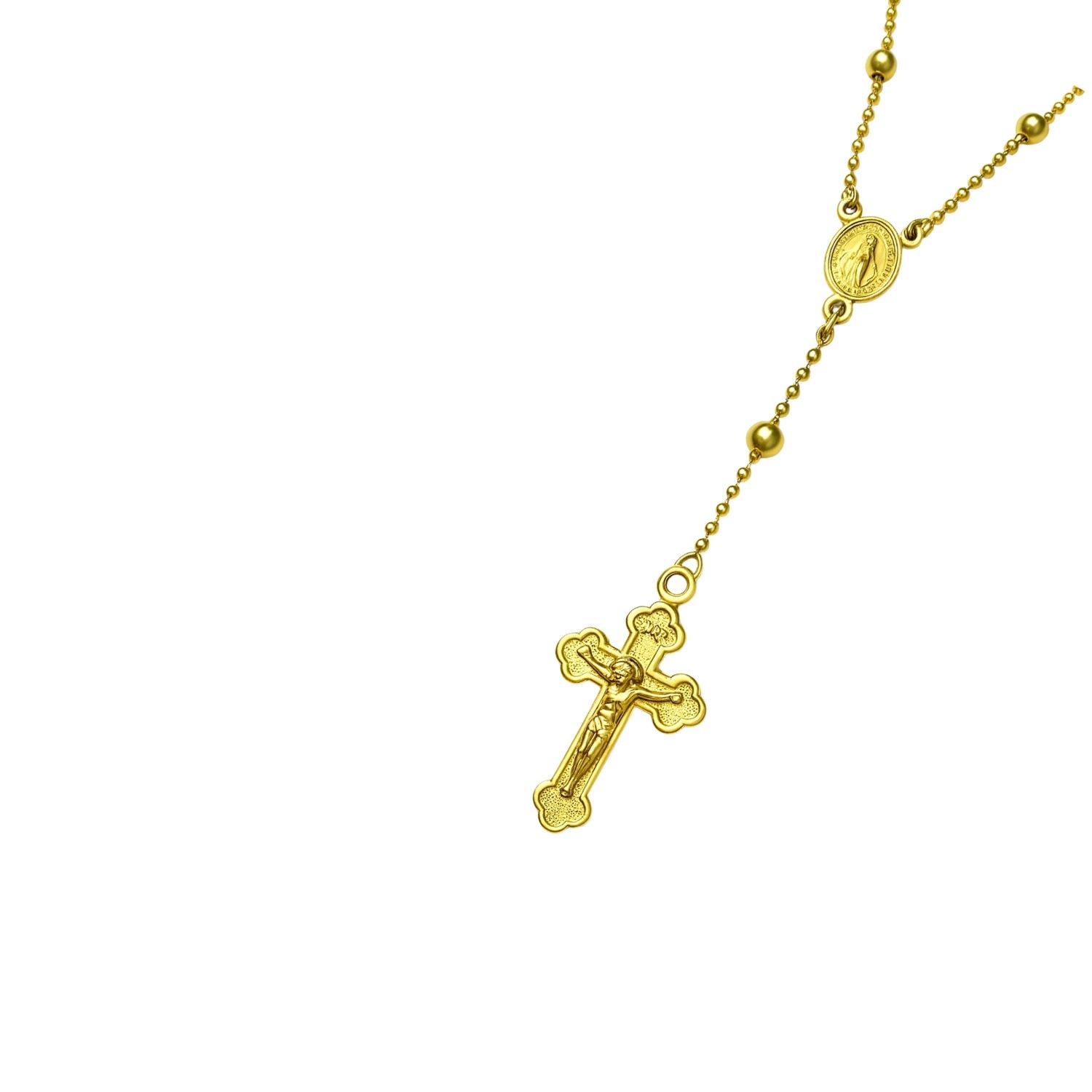 Collar Oro Amarillo 18kt Denario 3