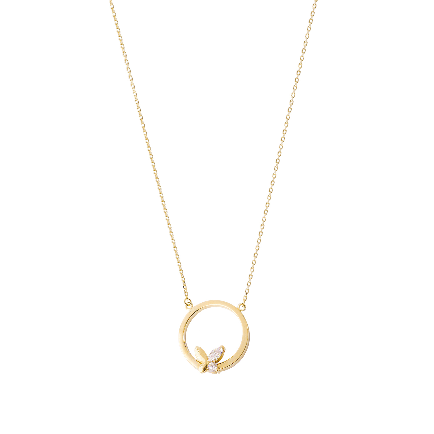 Collares de Oro 18kt Modelo Mariposa & Circones 3