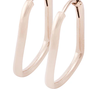 Aros Oro Miel 18kt Ovalo