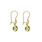 Aros Oro Miel 18kt Colgante con Gota de Esmeraldina 5mm - Miniatura 3