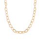 Collar de Plata Esterlina 925 Eslabones rosados Bañado en Oro 14kt - Miniatura 2