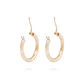 Aros de Oro 18kt Argollas Tubo - Miniatura 3