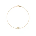 Pulsera de Oro 18kt Mano de Fátima Diamantes 3Pts totales