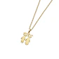 Colgante de Oro Miel 18kt Niños Pequeños - Miniatura 2