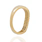 Anillo Compromiso de Oro 18Kt Cintillo doble Circon - Miniatura 3