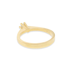 Anillo Compromiso de Oro 18kt Solitario Circón 6 grifas.