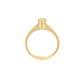 Anillo Compromiso de Oro 18kt Solitario Circón 6 grifas. - Miniatura 3
