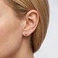 Aros de Oro 18kt con Diamantes Punto de Luz Grifas 6pts total SI/H - Miniatura 3