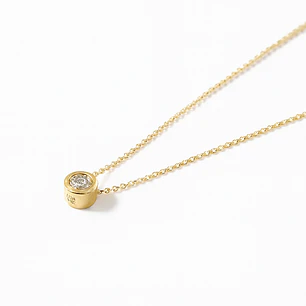 Collar de Oro 18kt con Diamantes 8 Pts Totales SI/H Corte Brillante - By Danielle Costantini