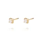 Aros de Oro 9kt Circonita Pequeña 4 Grifas - Miniatura 1