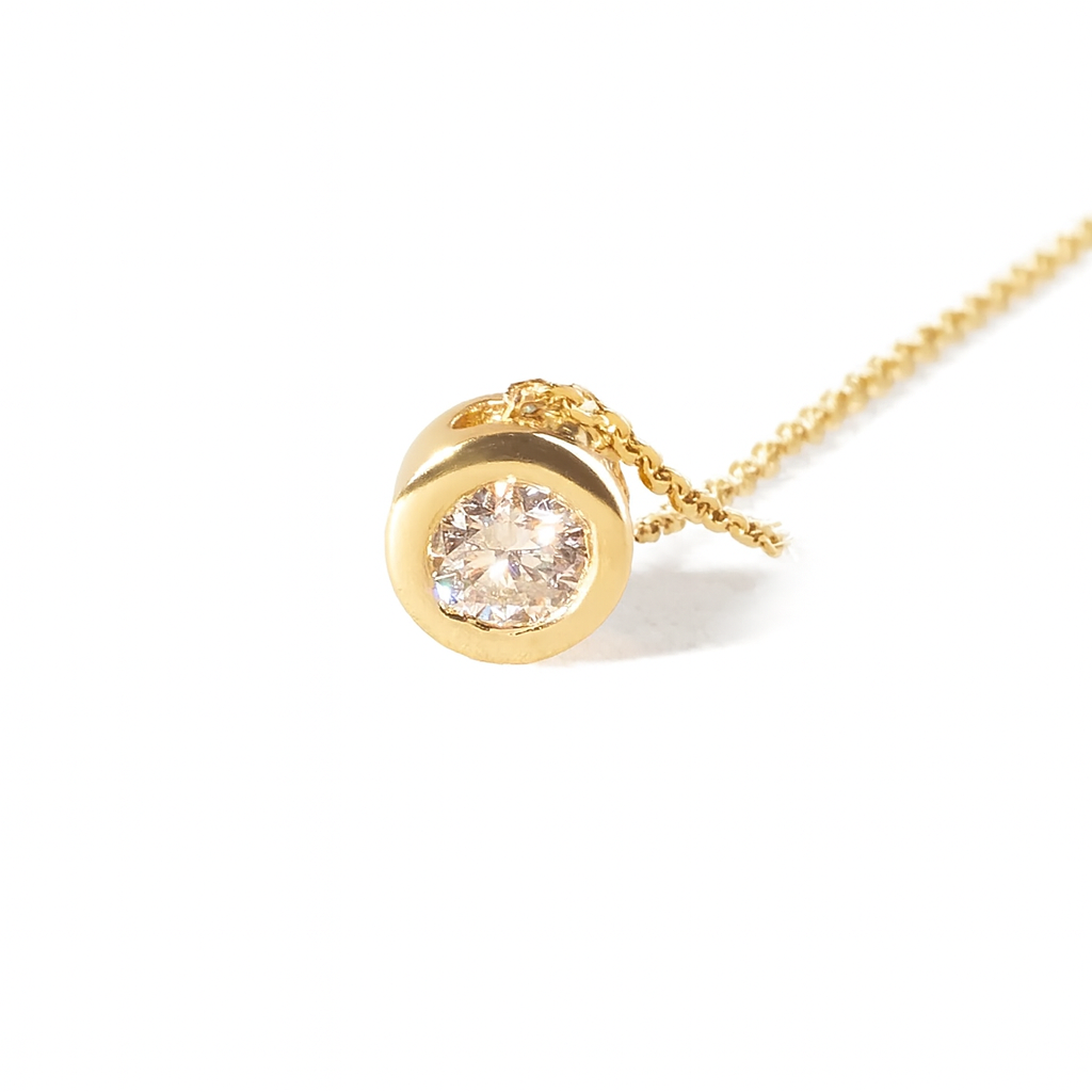 Collar de Oro 18kt con Diamantes 8 Pts Totales SI/H Corte Brillante - By Danielle Costantini 3