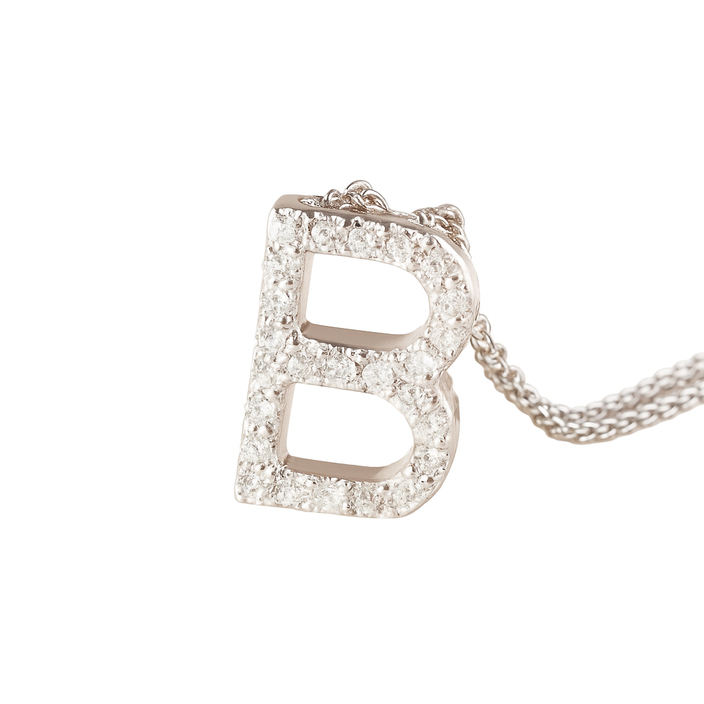 Collar de Oro Blanco 18kt con Diamantes 14 Pts Totales SI/H Corte Brillante - By Danielle Costantini 2