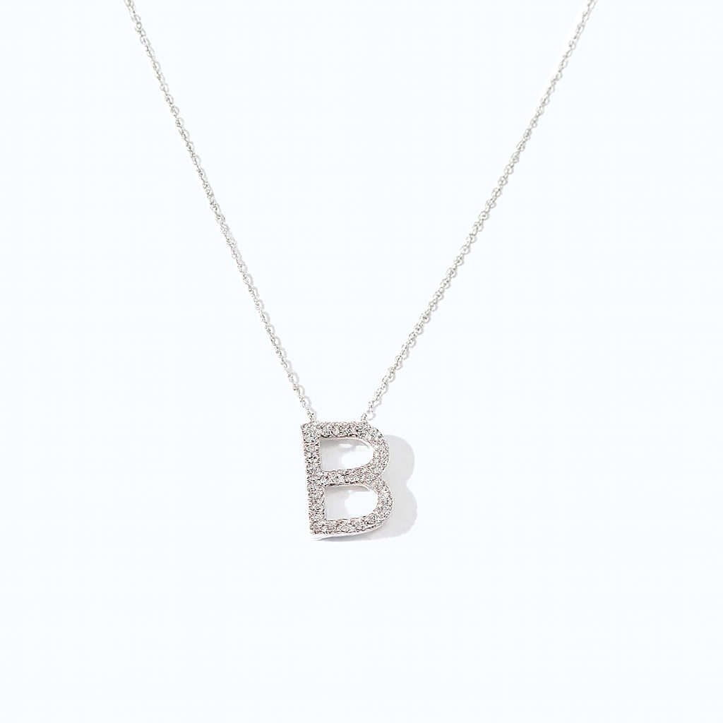 Collar de Oro Blanco 18kt con Diamantes 14 Pts Totales SI/H Corte Brillante - By Danielle Costantini 3