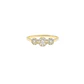 Anillo Oro Amarillo 14kt Tres Botones Circonita - Miniatura 3