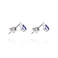 Aros de Oro 18kt con Diamantes 4pts total SI/H 69pts Zafiro - Miniatura 3