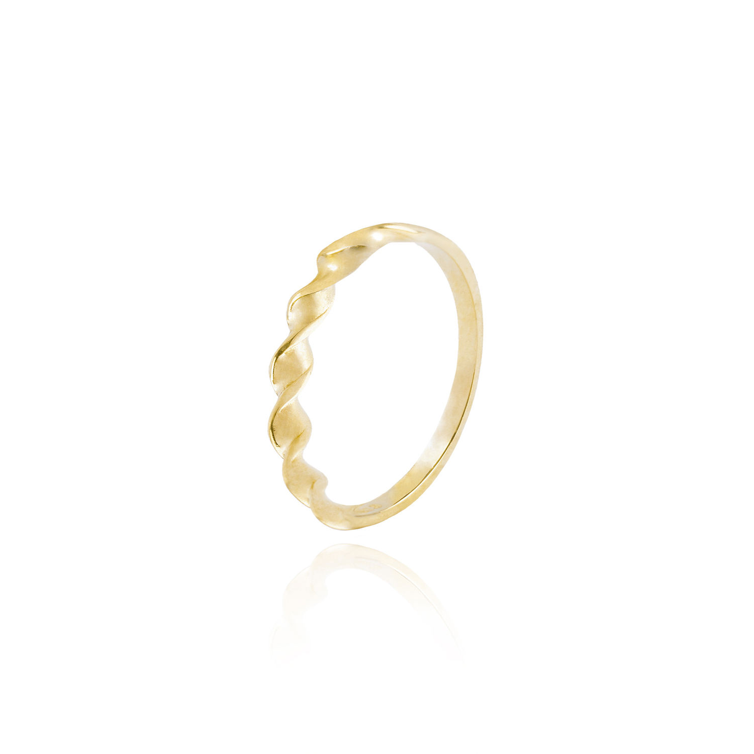 Anillo de oro 18kt Espiral, liso 1