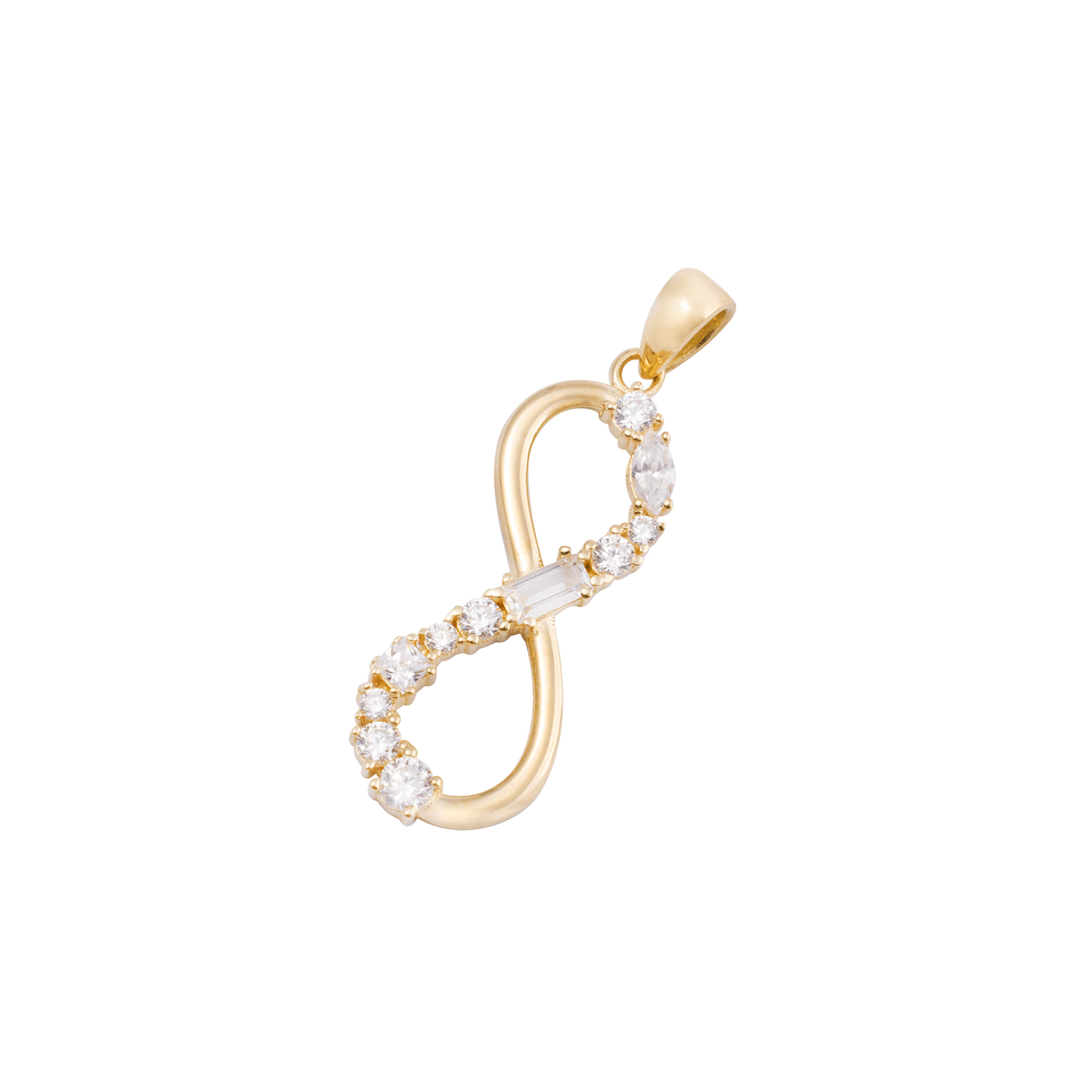 Colgante de Oro 18kt Infinito Circón 1