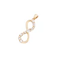 Colgante de Oro 18kt Infinito Circón - Miniatura 1