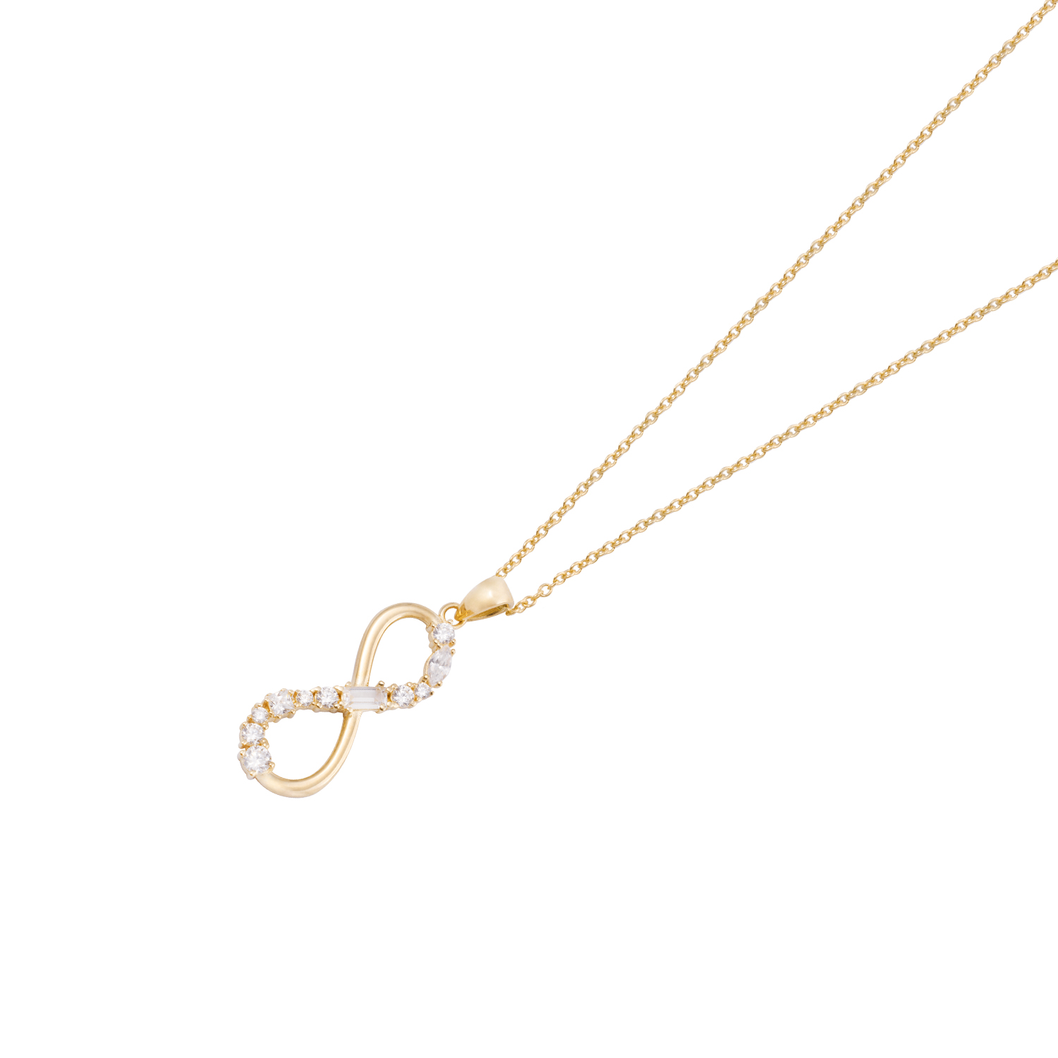 Colgante de Oro 18kt Infinito Circón 2