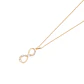 Colgante de Oro 18kt Infinito Circón - Miniatura 2