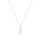 Colgante de Oro 18kt Infinito Circón - Miniatura 3
