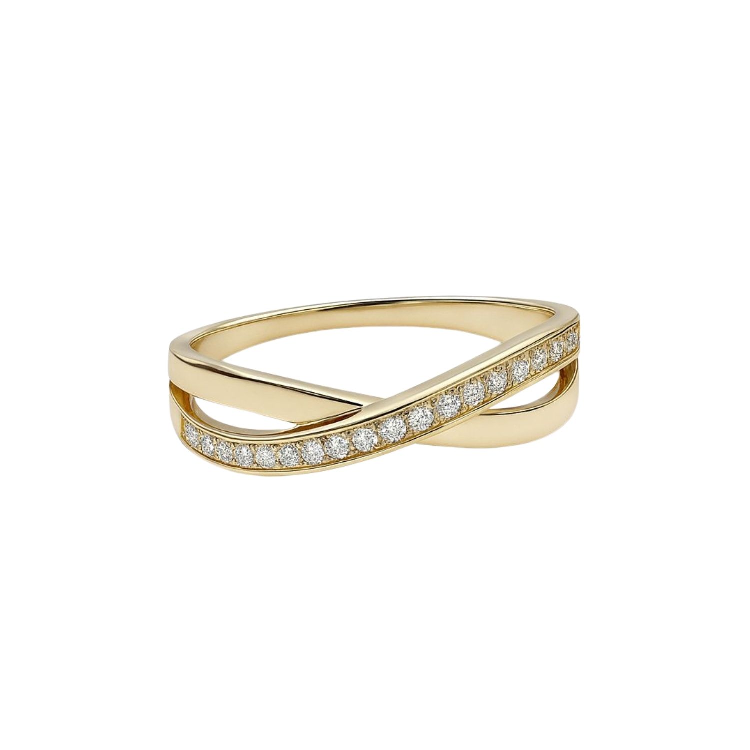 Anillo Oro Amarillo 18kt Infinito Circonita 3