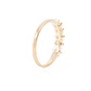 Anillo Revestido en Oro 18kt Medio Cintillo Con Circonita - Miniatura 3