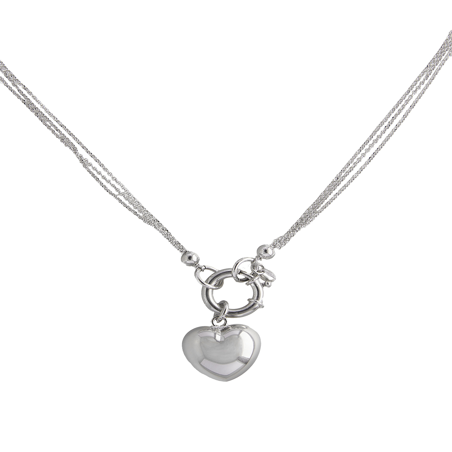 Collar de Plata Esterlina 925 Corazon Timon 1